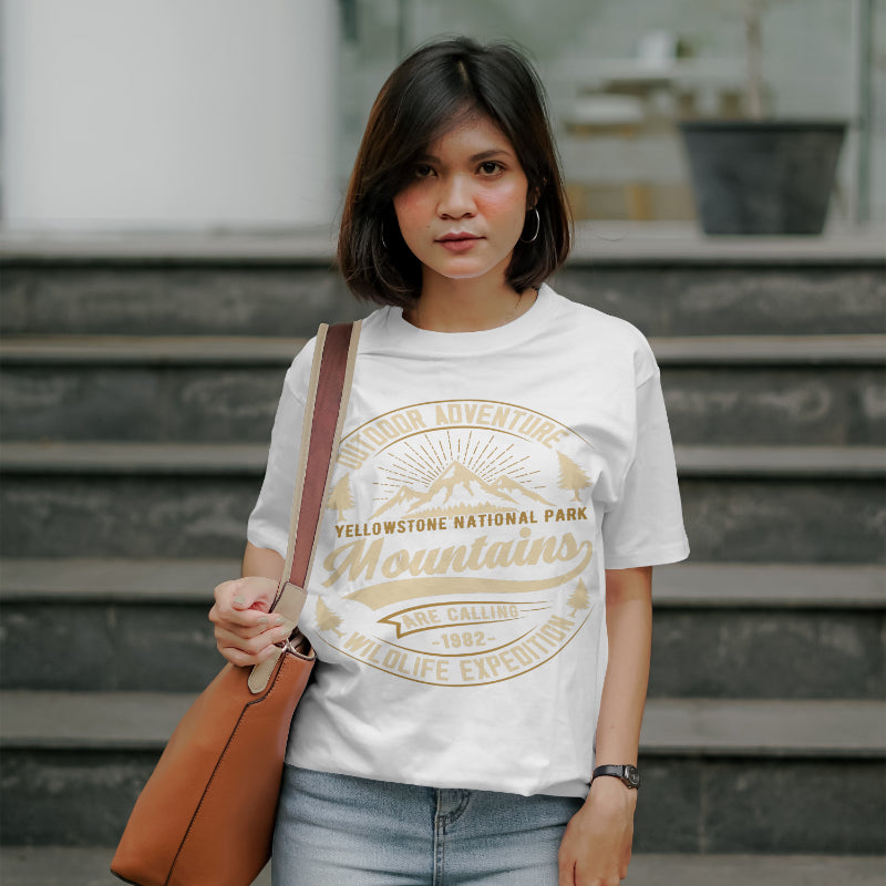 Golden Horizon Tee Cotton T-Shirt for Men & Women