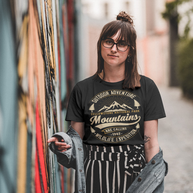 Golden Horizon Tee Cotton T-Shirt for Men & Women